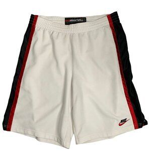 Nike Basketball Athletic Shorts XL White Pull On Elastic Drawstring Waist 10 in